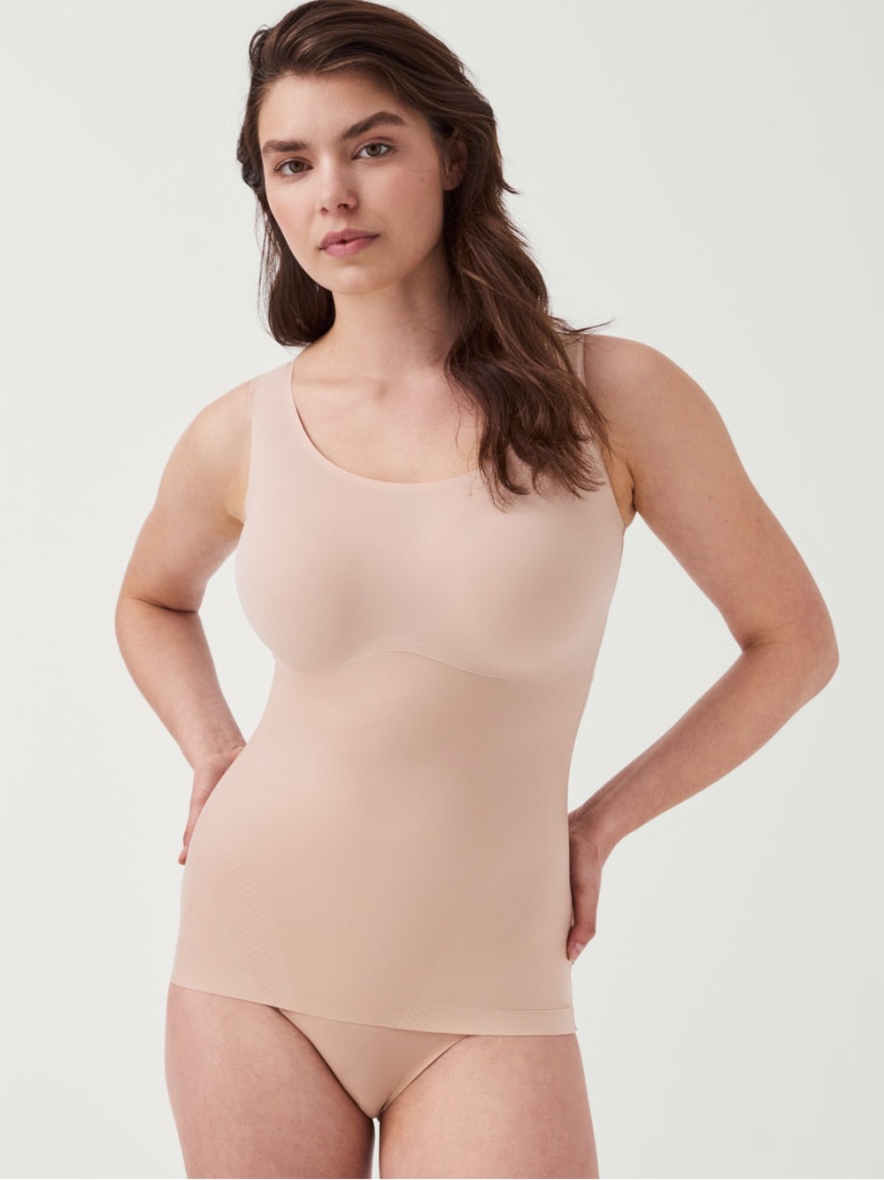 NWT Spanx SpanxShape Invisible Shaping Tank in Champagne Beige Size Medium